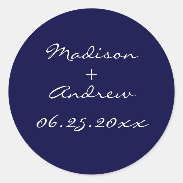 Rond Sticker Pearl des années 1920 - bleu (Devant)