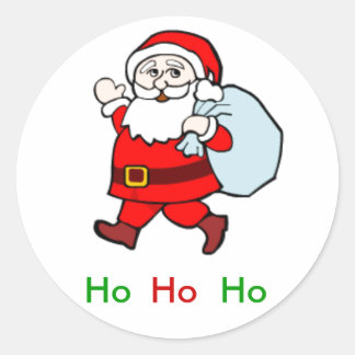 Rond Sticker père Noël