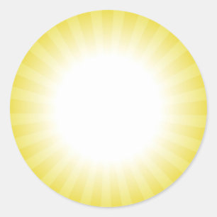 Rond Sticker personnalisé Sunny