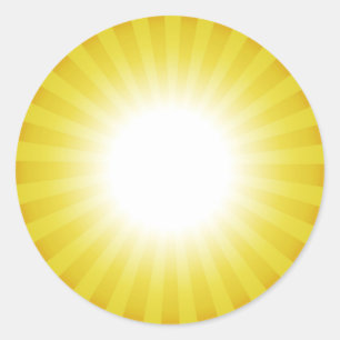 Rond Sticker personnalisé Sunny