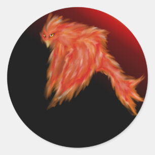 Rond Sticker Phoenix