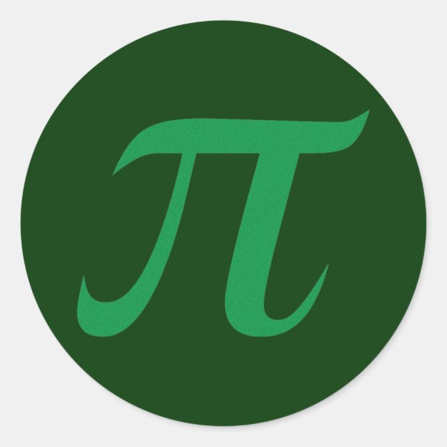 Rond Sticker Pi Vert (Devant)