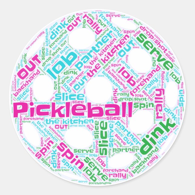 Rond Sticker Pickleball (Devant)