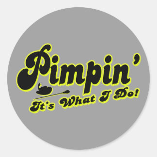 Rond Sticker Pimpin'