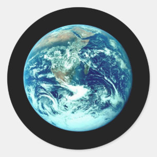 Rond Sticker Planet Earth