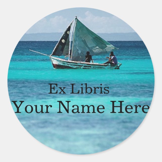 Rond Sticker Plate-forme Pêcheur (Devant)