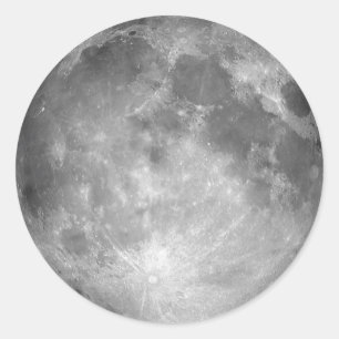 Rond Sticker Pleine lune