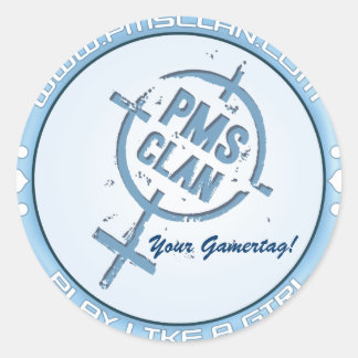 Rond Sticker PMS - Logo bleu 2