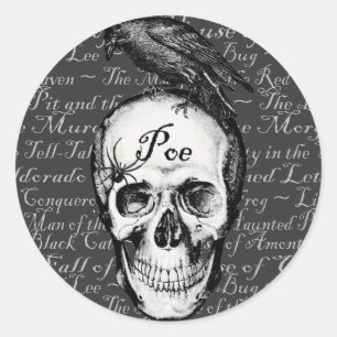 Rond Sticker Poe Raven
