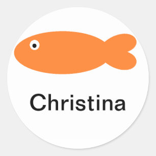 Rond Sticker "Poisson"