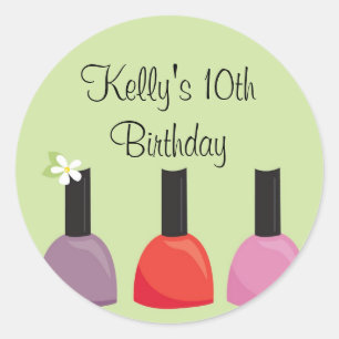 Rond Sticker Polonais d'anniversaire