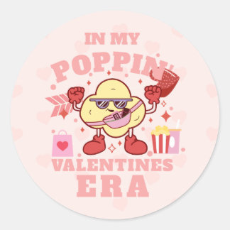 Rond Sticker Poppin Valentine Era