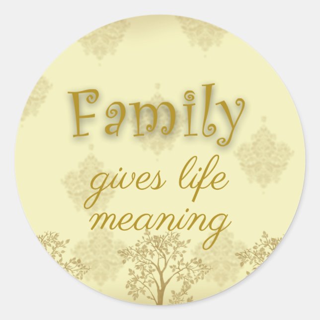 Rond Sticker pour album de famille (Devant)