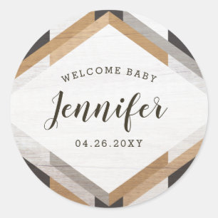 Rond Sticker pour Baby shower neutre pour le recouvreme