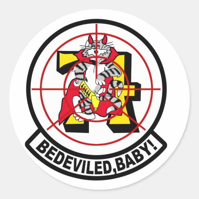 Rond Sticker pour Be-Devilers VF-74 (Devant)