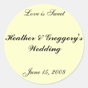 Rond Sticker pour buffet de bonbons