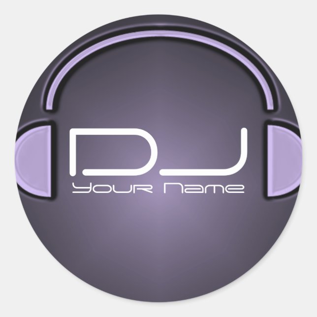 Rond Sticker pour casque DJ (Devant)