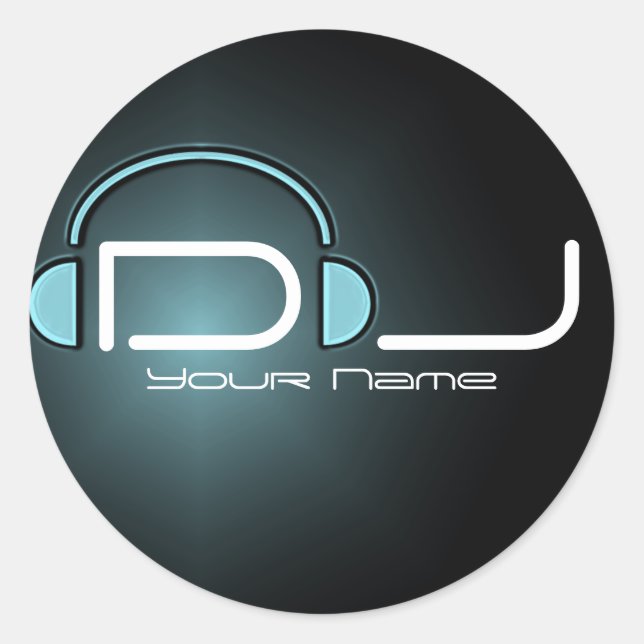 Rond Sticker pour casque DJ (Devant)