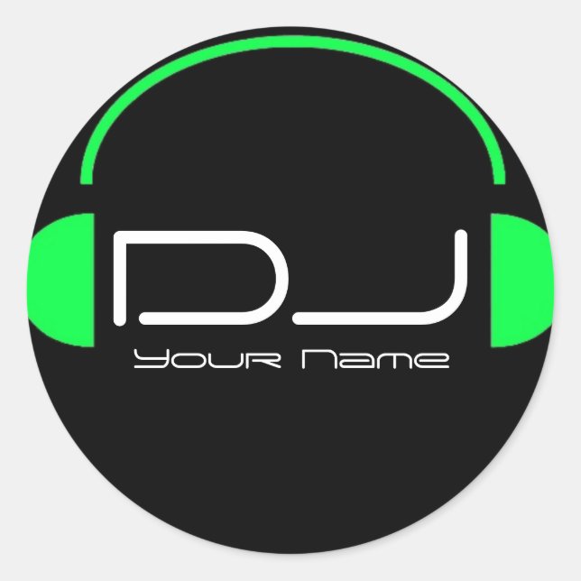 Rond Sticker pour casque DJ (Devant)