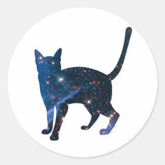 Rond Sticker pour chat Galaxy