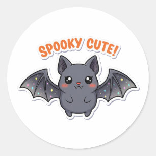 Rond Sticker pour chauve-souris Kawaii - Vampire d'Hall