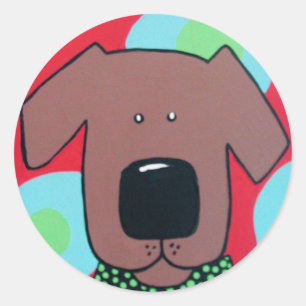 Rond Sticker pour chien