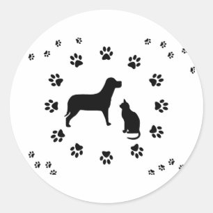 Rond Sticker pour chien et chat