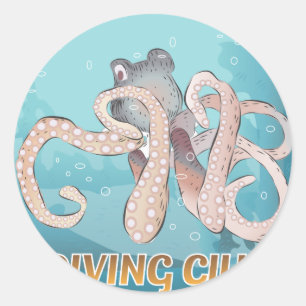 Rond Sticker pour club de plongée