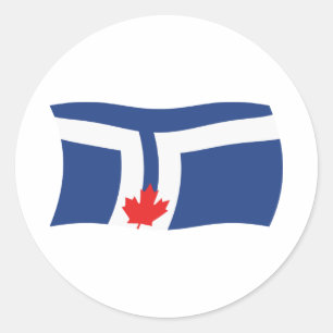 Rond Sticker pour drapeau de Toronto