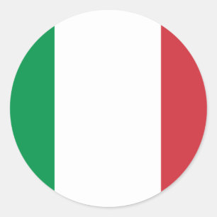 Rond Sticker pour drapeau d'Italie