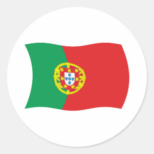 Rond Sticker pour drapeau du Portugal