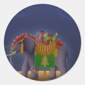 Rond Sticker pour éléphant S001