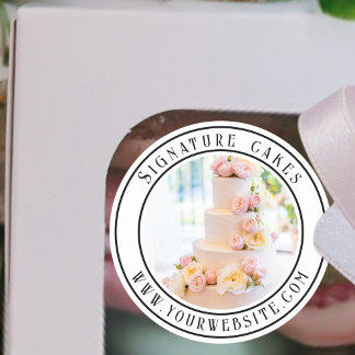 Rond Sticker pour emballage de gâteaux