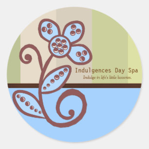 Rond Sticker pour entreprise Spa de jour
