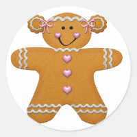 Sticker pour fille en pain d'épices