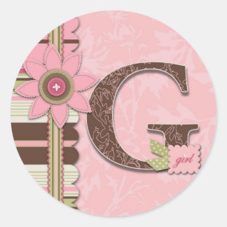 Rond Sticker pour fille G