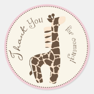 Rond Sticker pour fille Safari H