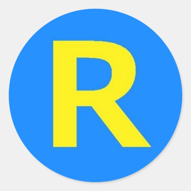 Rond Sticker pour homme en marche (Devant)