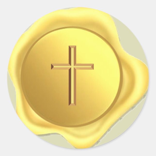 Rond Sticker pour joint d'or croisé (Devant)