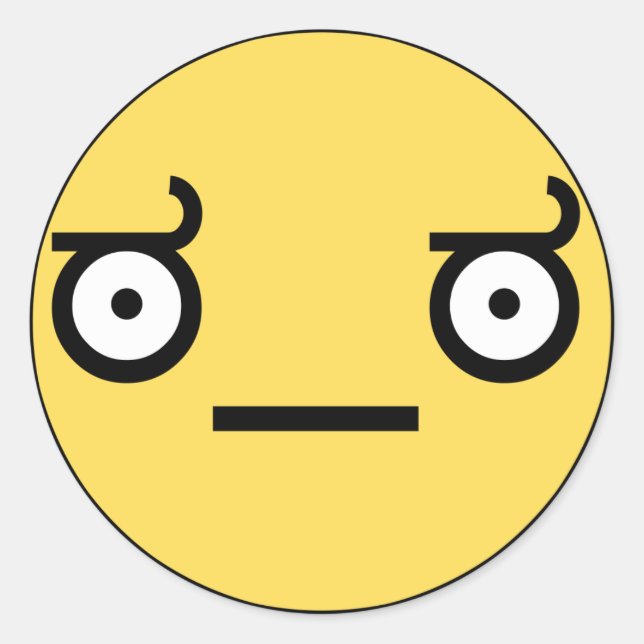 Rond Sticker pour la désapprobation (Devant)