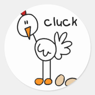 Rond Sticker pour la figure de poule