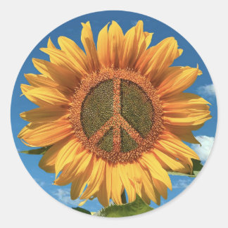 Rond Sticker pour la paix en Ukraine