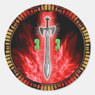Rond Sticker pour la pochette furie d'Avalon