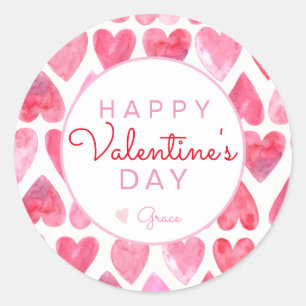 Rond Sticker pour la Saint-Valentin, Heart Sticker,