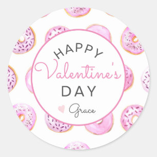 Rond Sticker pour la Saint Valentin, Sticker pour beign
