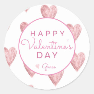 Rond Sticker pour la Saint-Valentin, Sticker pour le co