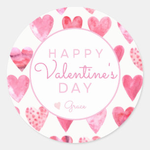 Rond Sticker pour la Saint-Valentin, Sticker pour le co