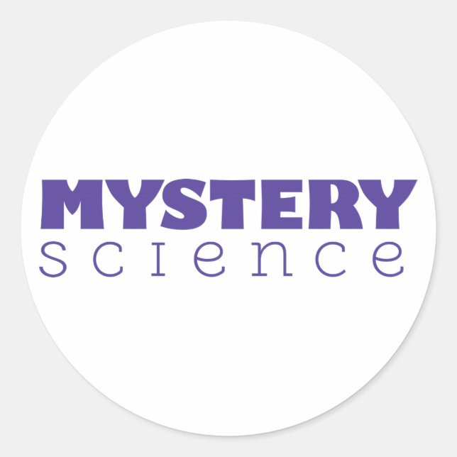 Rond Sticker pour la science du mystère (Devant)