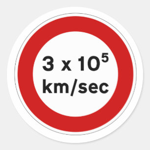 Rond Sticker pour la vitesse du signal lumineux
