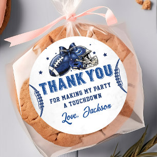 Rond Sticker pour l'anniversaire de football